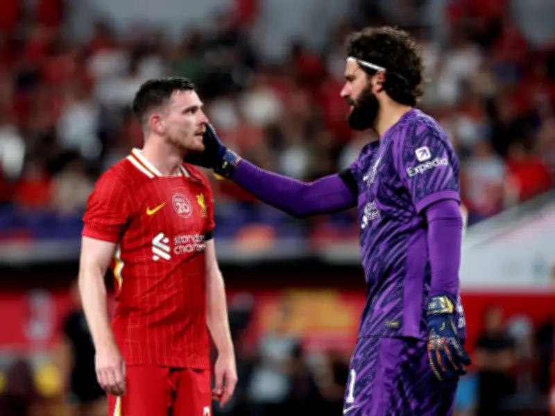 Andy Robertson Hails 'World's Best' Alisson Becker Ahead of Scotland vs Brazil