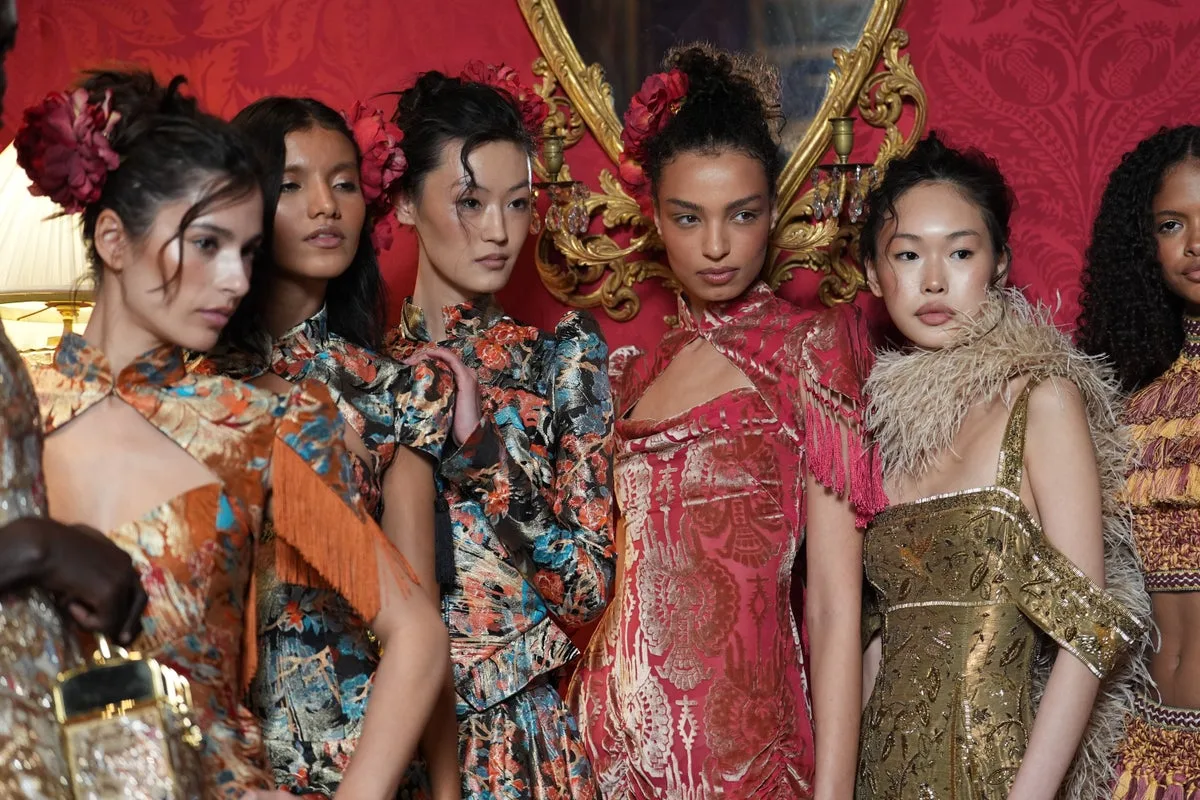 Annie’s Brings Florals, Fringe and Feathers to Autumn/Winter London Fashion Week