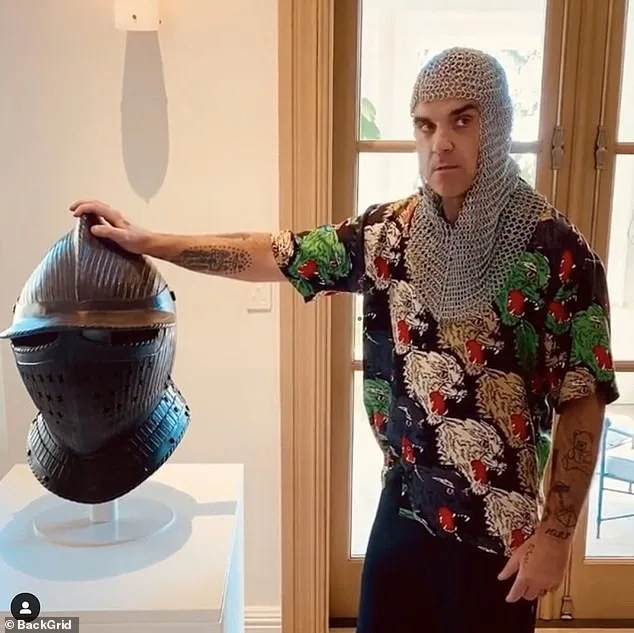 Robbie Williams Dresses as Knight for Dramatic Reading of Aqua's Barbie Girl