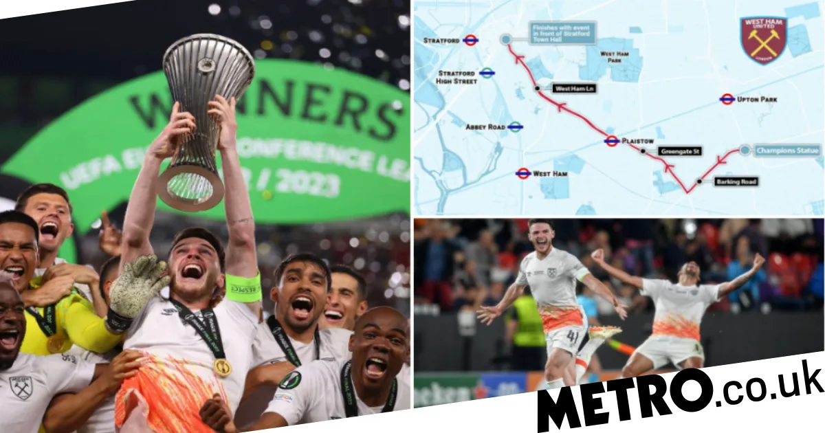 West Ham's Europa Conference League Victory Parade Route Confirmed