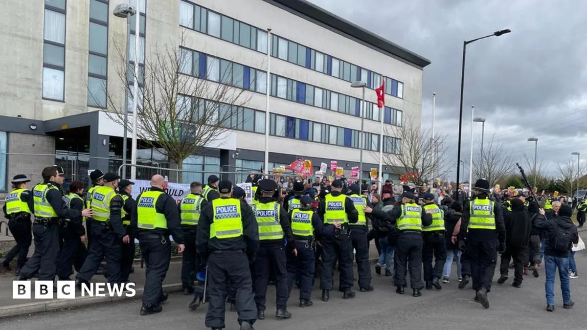 Two Arrested at Rotherham Asylum Seeker Hotel Protest