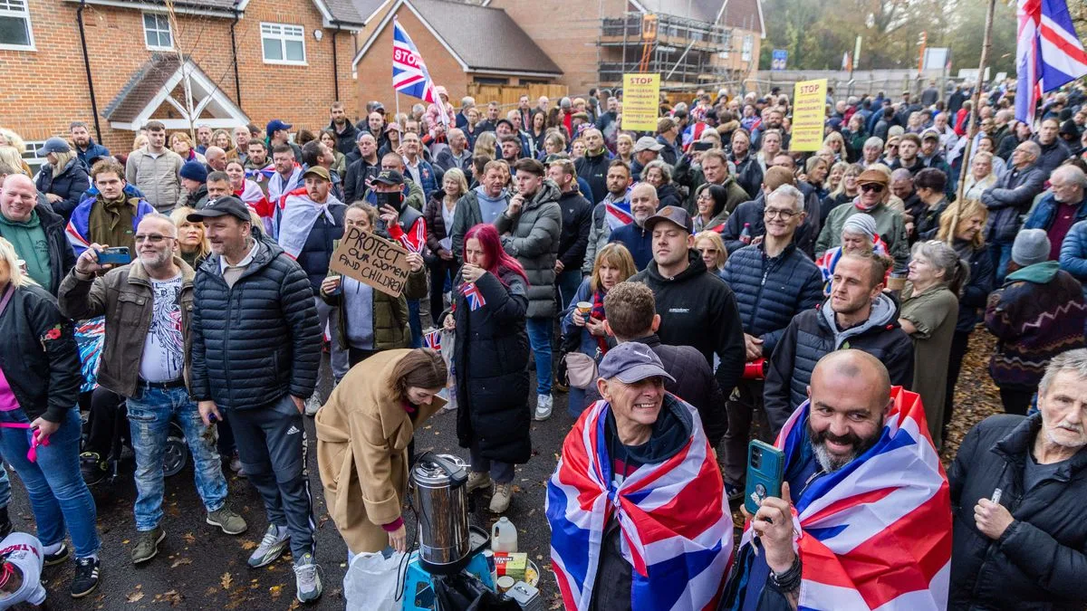 Crowborough Residents Protest Plan to House Asylum Seekers at Former Army Camp