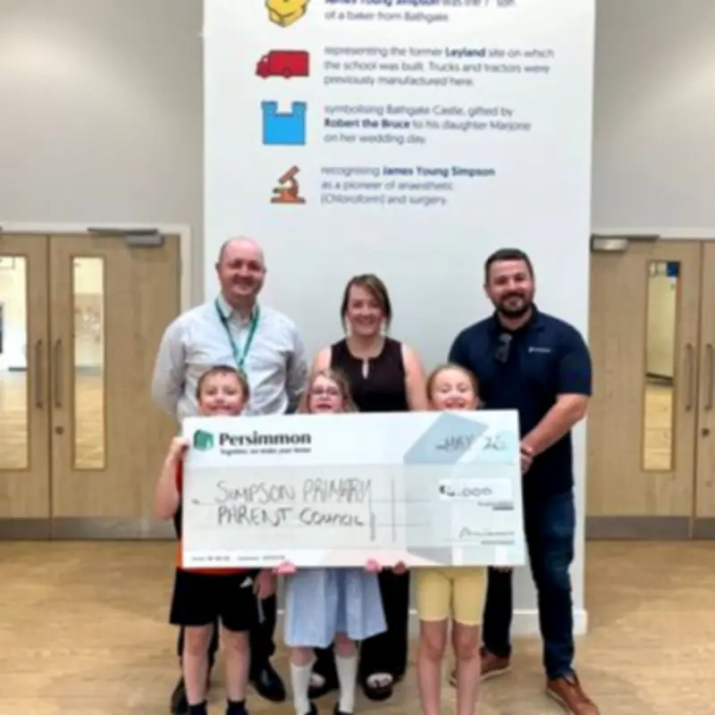 Bathgate school to revamp playground after £4k Persimmon donation