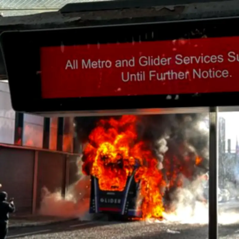 Belfast Bus Set Ablaze Amid Anti-Immigration Protests After Knife Attack