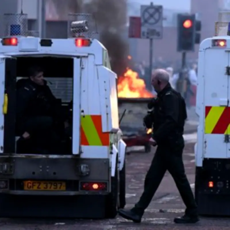 Belfast erupts: masked gangs torch streets after stabbing charge