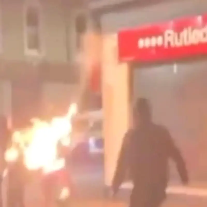 Belfast Rioter Sets Himself on Fire with Petrol Bomb Amid Chaos