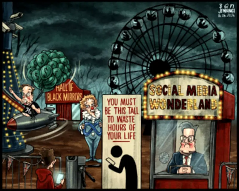Ben Jennings Cartoon on UK Social Media Ban for Under-16s