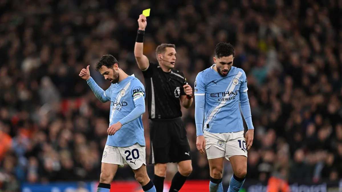 Bernardo Silva One Yellow Card Away from Two-Match Premier League Ban