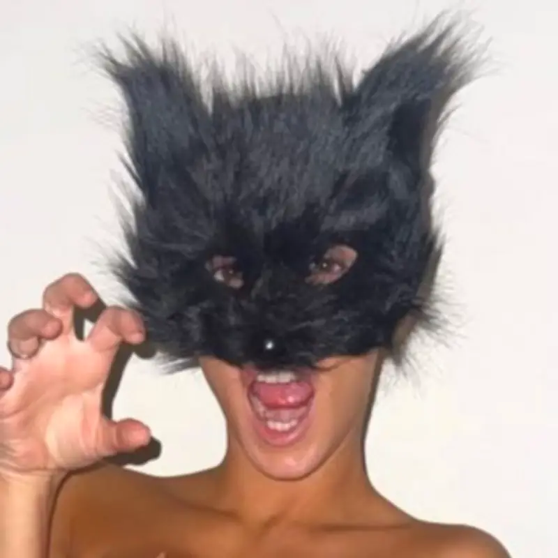 Bianca Censori Strips Topless in Wild Cat Mask Snap Shared by Kanye West