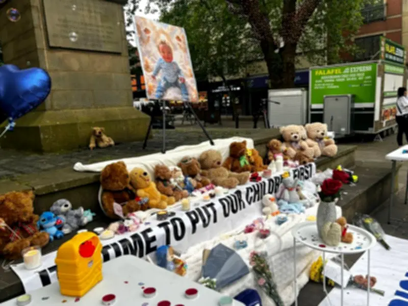 Biological Father Says 'Monster Terrorised My Son' at Preston Davey Vigil