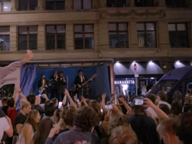 Blossoms Surprise Manchester with Pop-Up Gig on Truck Outside 42s
