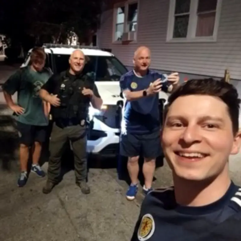 Boston Police Give Tartan Army Fans a Lift Home in Surprise Act of Kindness