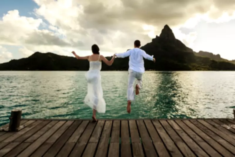 Bride Warns About Drowning Risk After Wedding Pool Jump Nearly Fatal