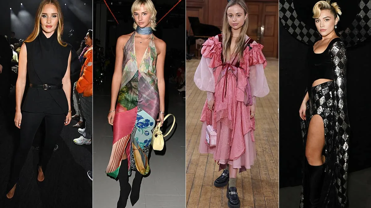 Bridgerton Stars Shine in Sheer Poncho at London Fashion Week