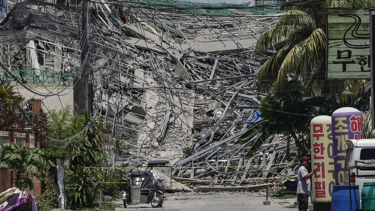 Philippines Building Collapse: 21 Missing, Voices Heard in Rubble