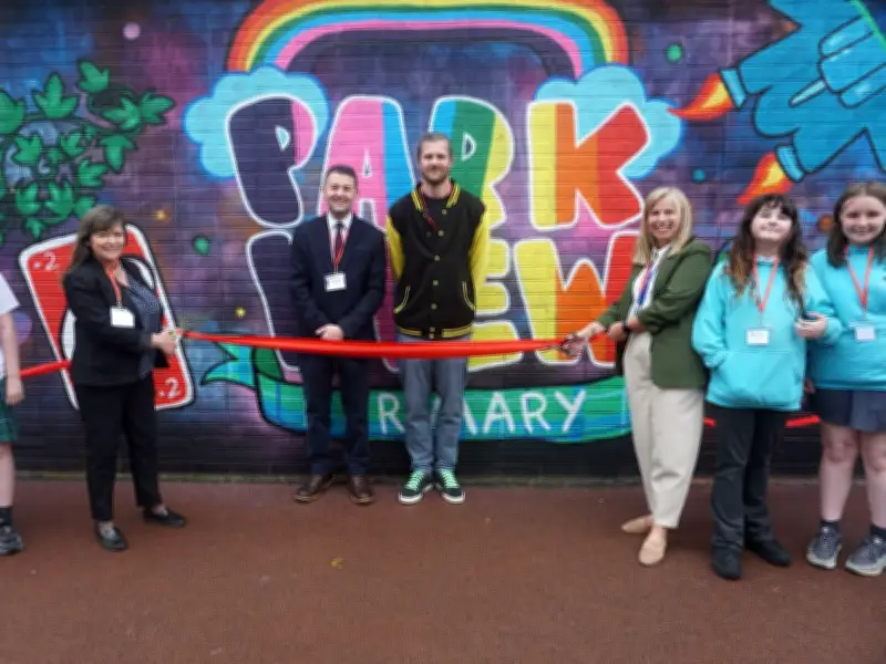 Cambuslang School Unveils Amazing New Mural in Playground with Pupil Art