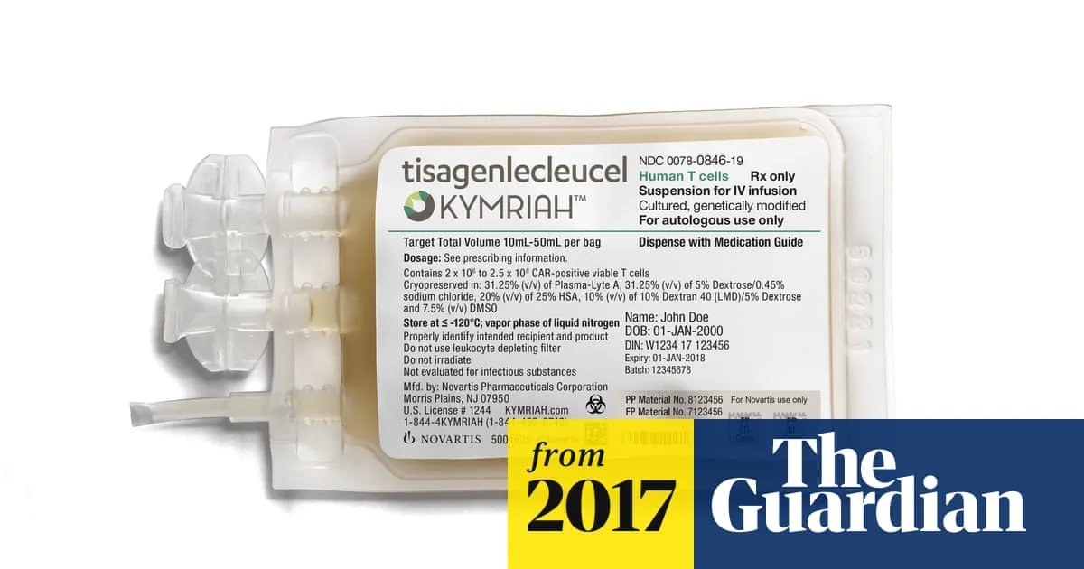US Approves First Cancer Drug Using Patient’s Own Cells, Priced at $475,000