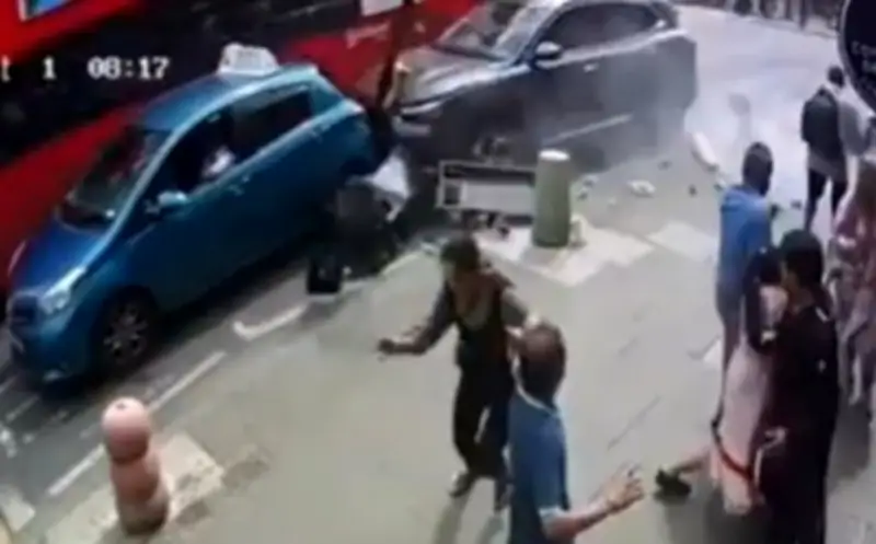 Car Mounts Pavement in East London, Injuring Six Pedestrians