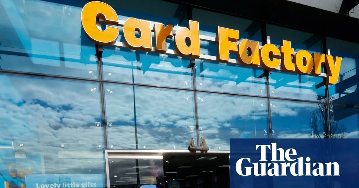 Card Factory Issues Profit Warning and Plans 76 Job Cuts