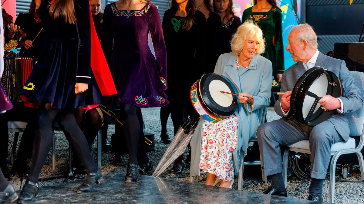 Charles and Camilla Try Bodhran Drums and Whiskey in Belfast