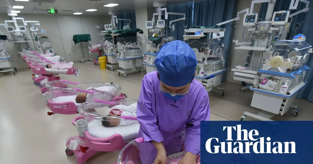 China's population falls for fourth consecutive year as birthrate hits record low