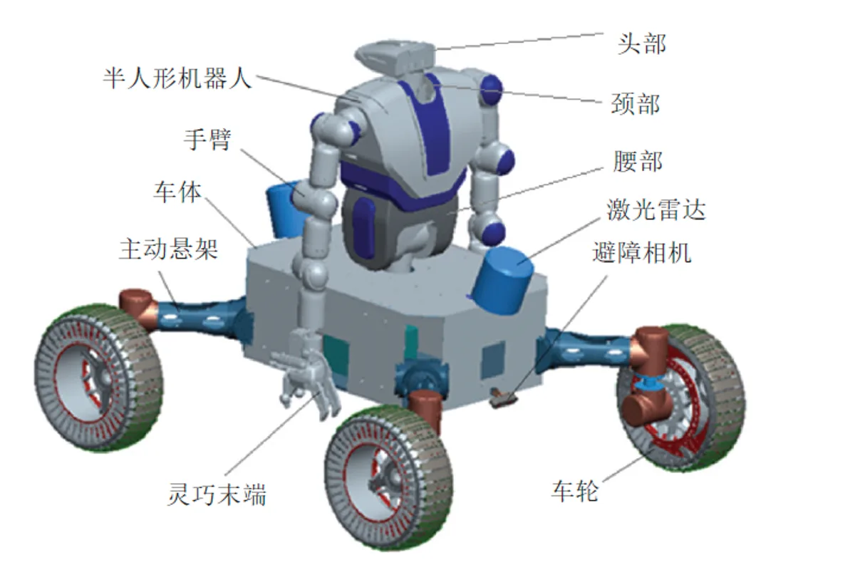 China unveils wheeled humanoid robot for lunar base construction