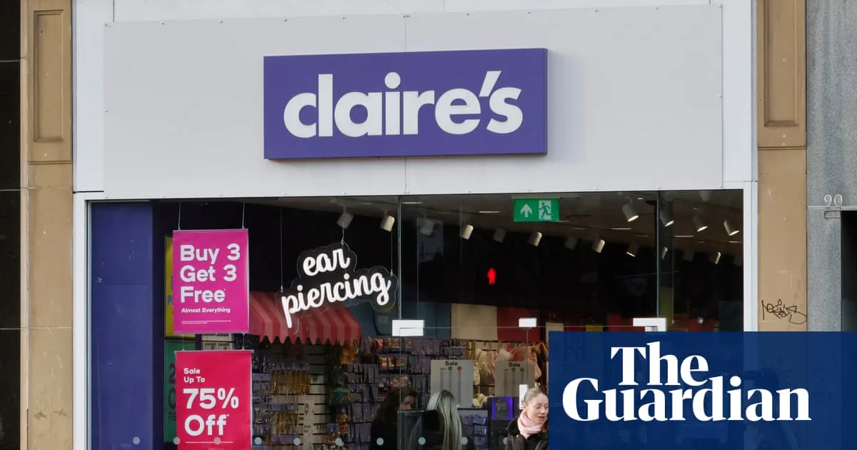Claire's Files for US Bankruptcy for Second Time in Seven Years