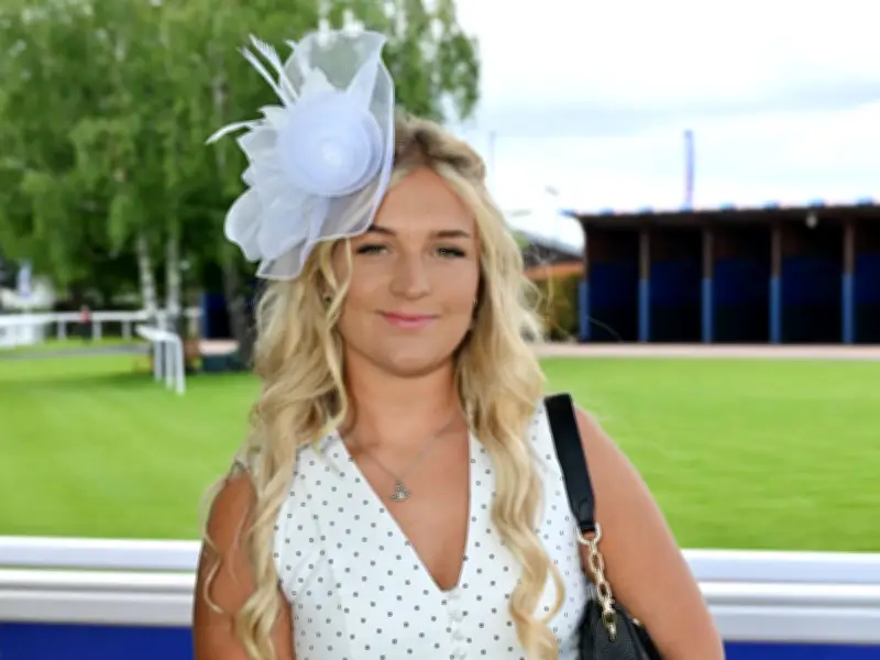 Clarkson's Farm Star Harriet Stuns in Polka Dot Dress at Epsom Derby