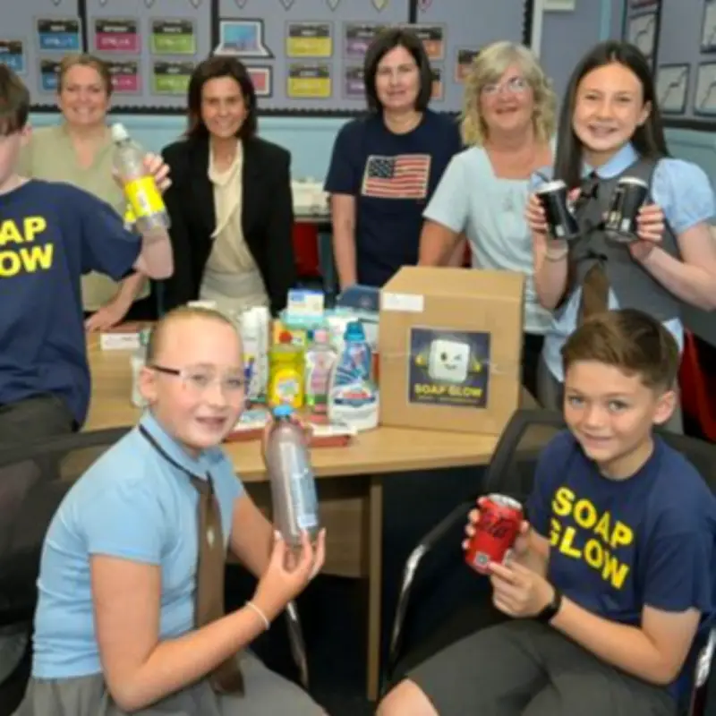 Coatbridge pupils tackle hygiene poverty with social enterprise Soap Glow