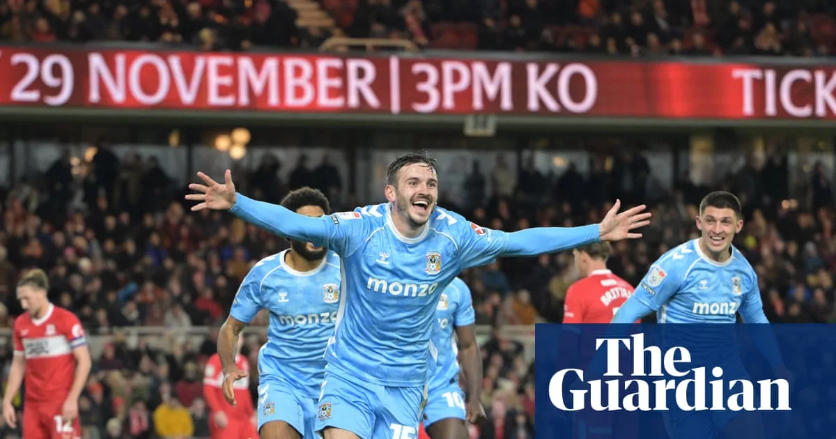 Coventry Go 10 Points Clear After Late Win At Middlesbrough