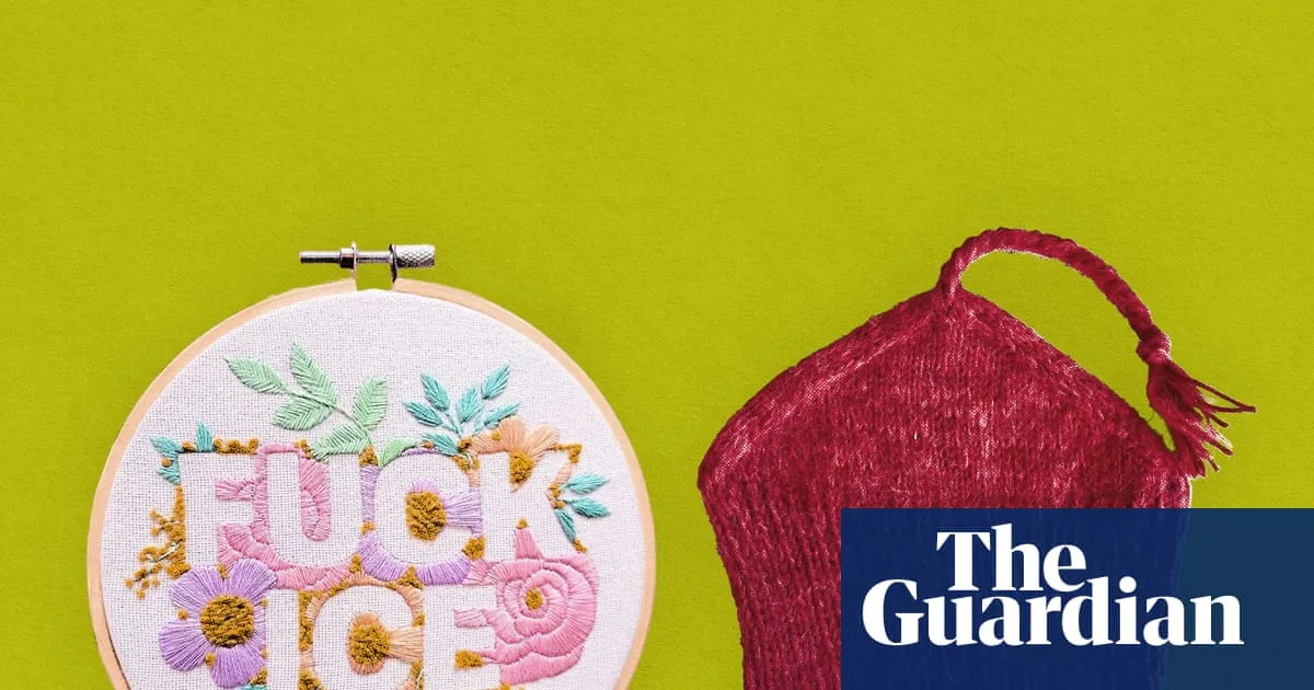 Crafters Protest ICE With Rage Knitting And Red Hats
