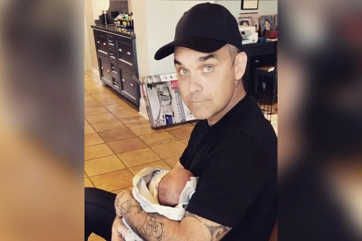 Robbie Williams Shares Sweet Video of Newborn Son Beau