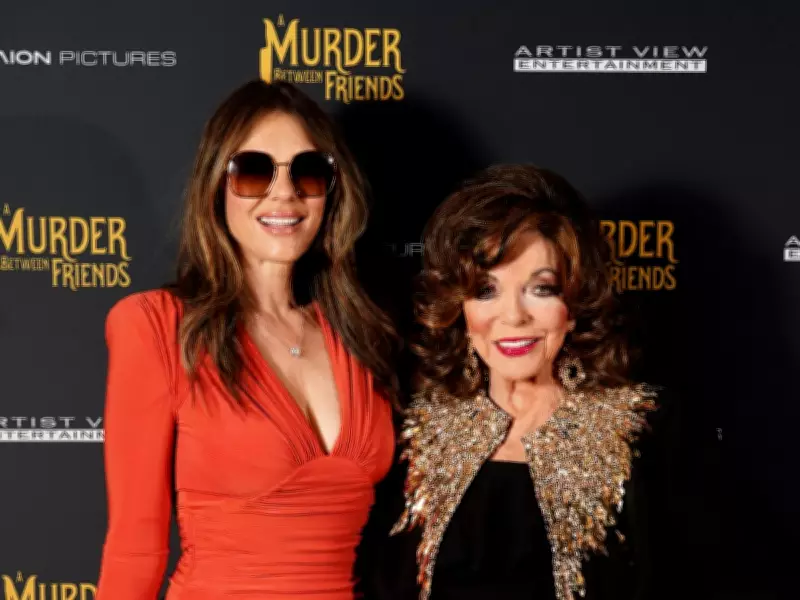 Dame Joan Collins and Elizabeth Hurley Reunite on Red Carpet for Film Premiere