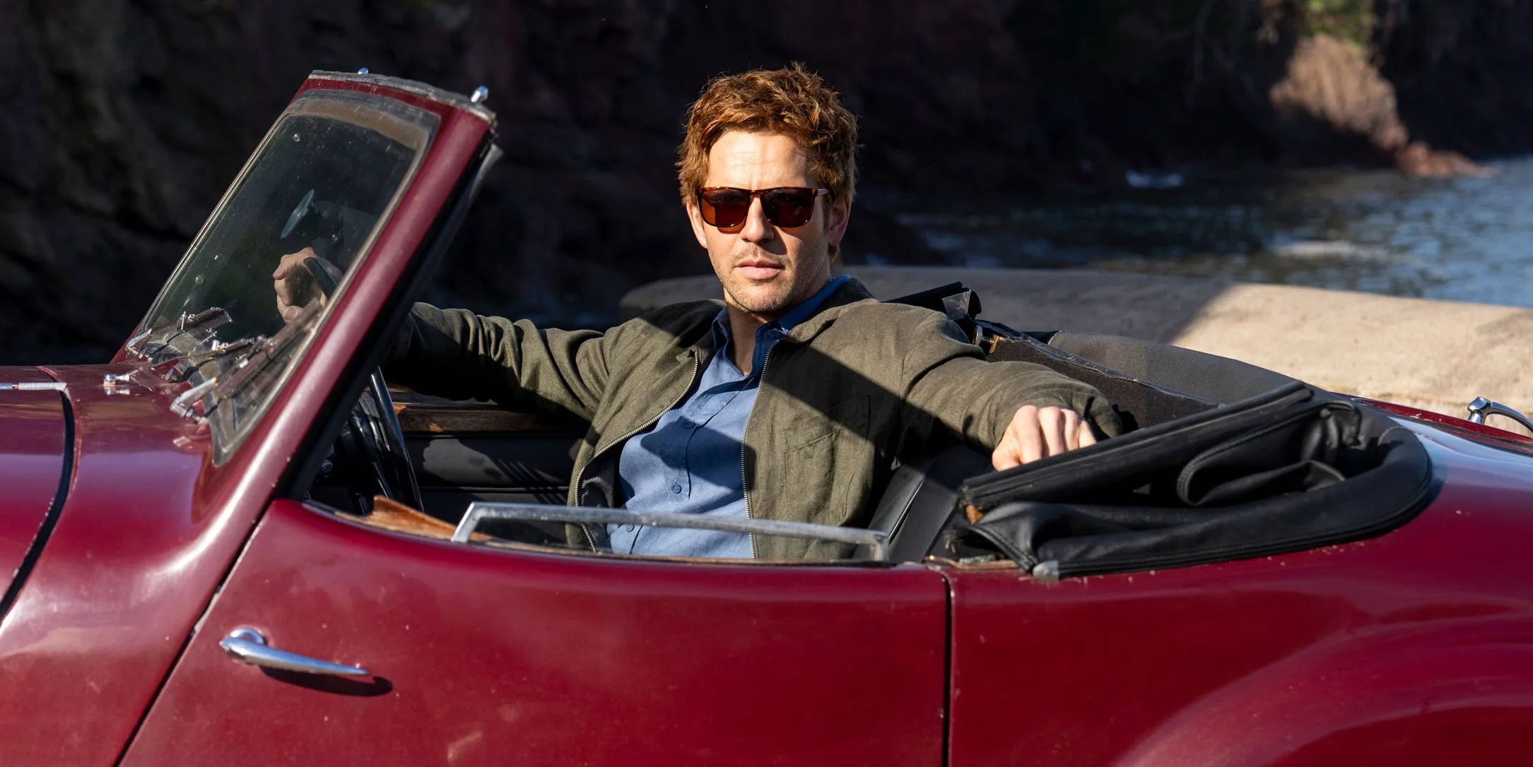 Damien Molony Takes Wheel of Iconic Triumph in Bergerac Reboot