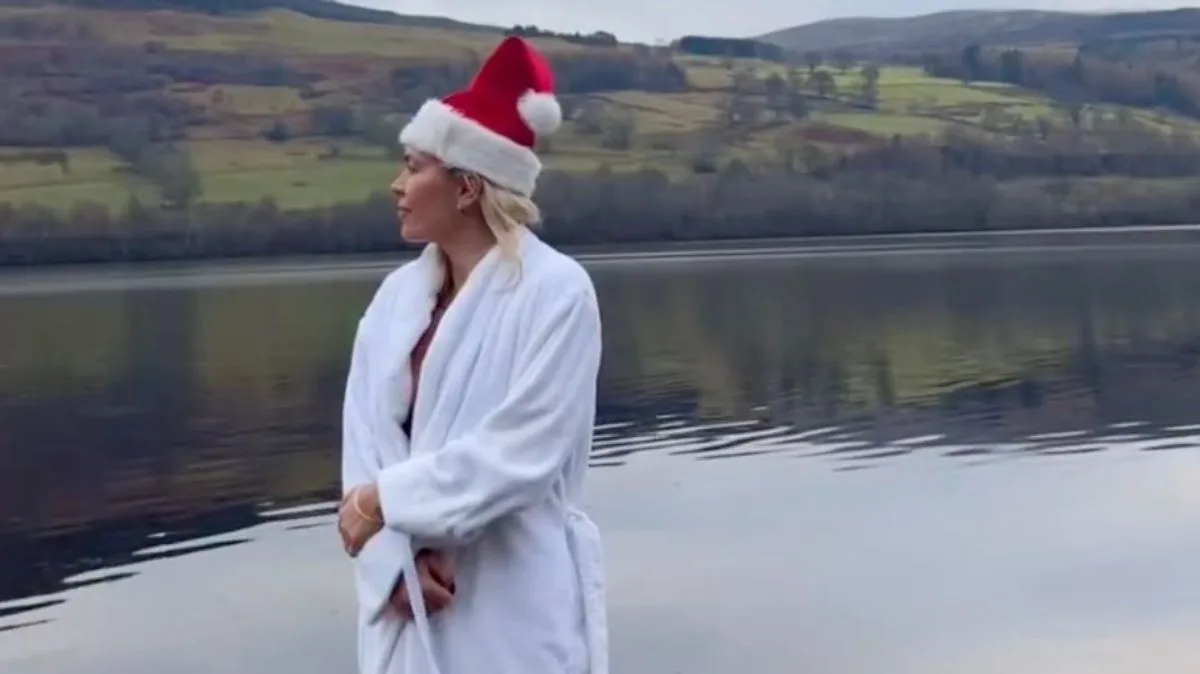 Former Place in the Sun Star Danni Menzies Takes Freezing Boxing Day Dip in Scottish Loch