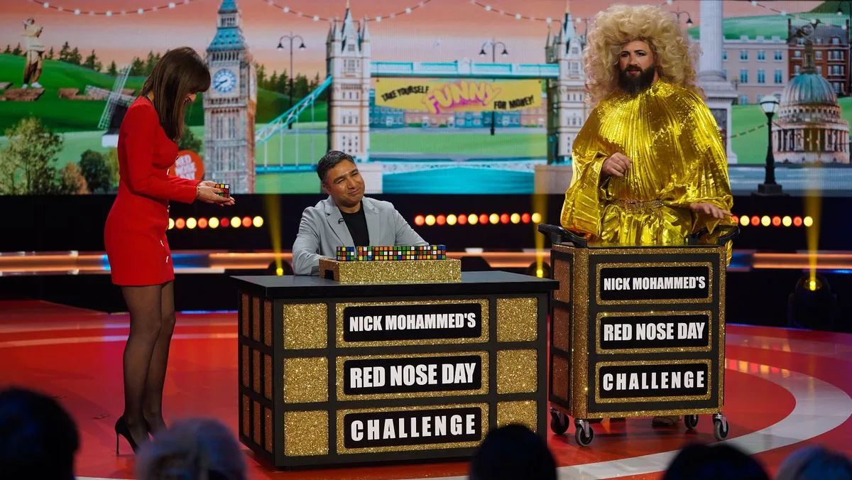 Davina McCall apologises for Comic Relief co-star's 'bad language'