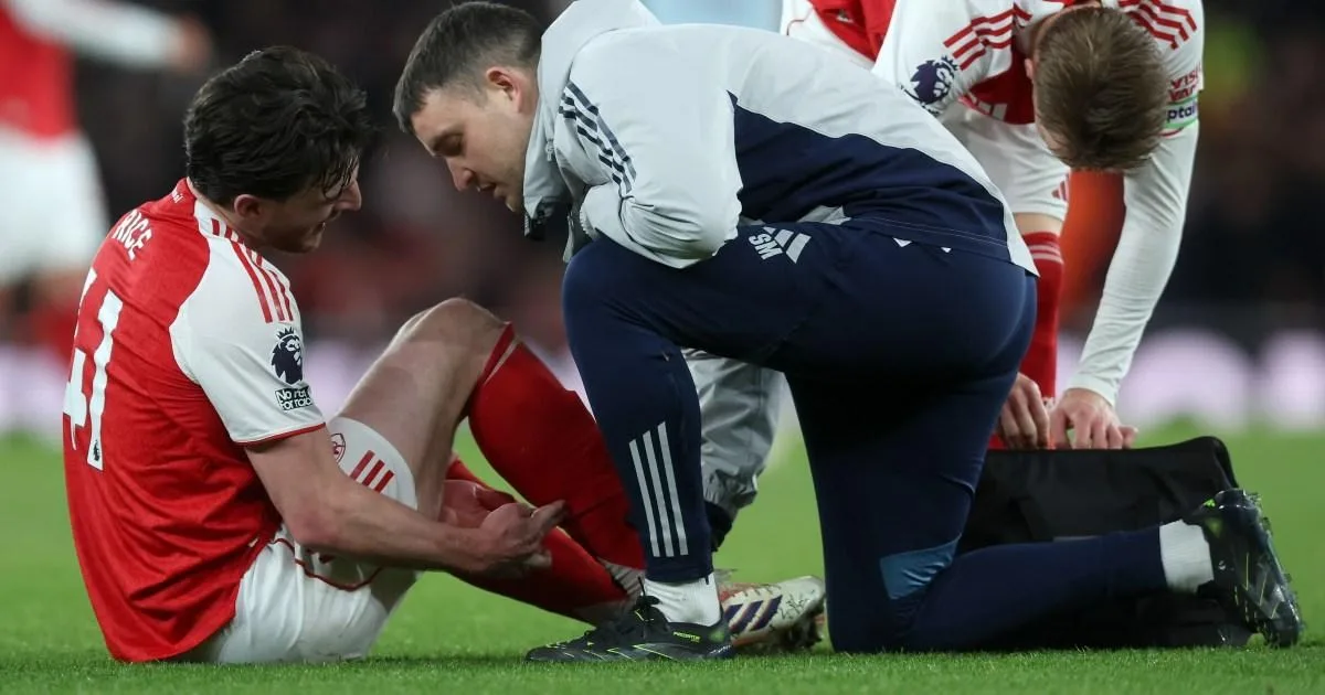 Declan Rice 'fine' after calf scare in Arsenal win over Brentford