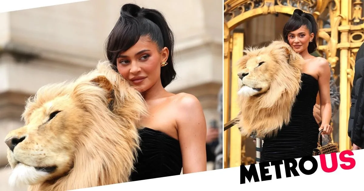 Peta Praises Kylie Jenner's Faux Lion Head Gown at Schiaparelli Show