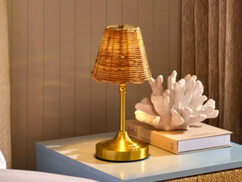 Dusk's Cordless Rattan Lamp Reduced to £21: Coastal Luxury on a Budget