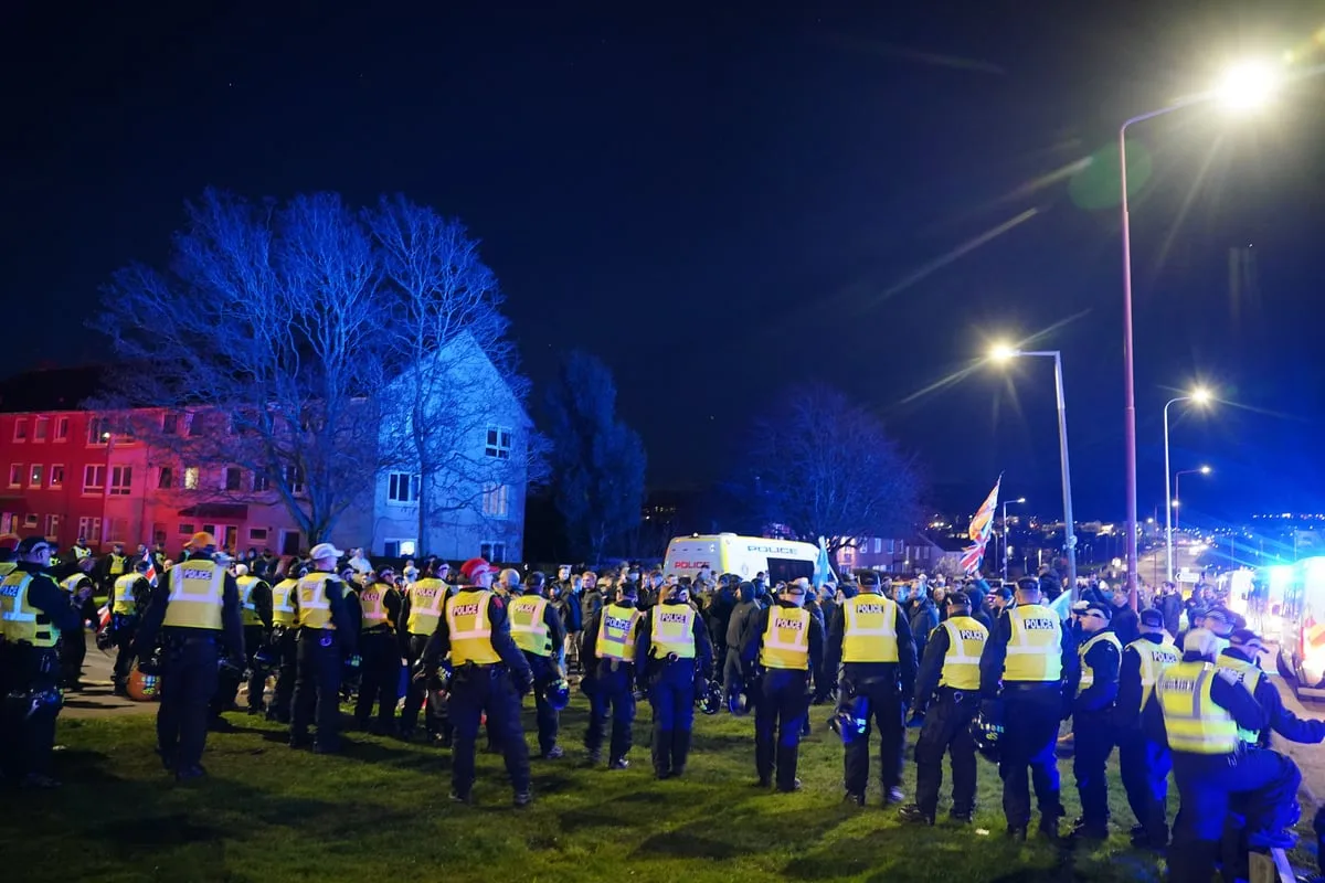 Anti-Immigration Protest in Edinburgh After Calder Attack Charges