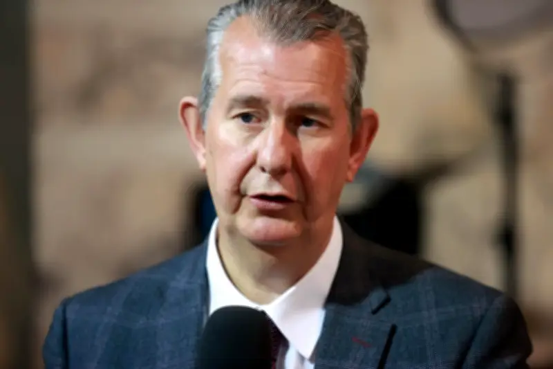Edwin Poots denies protecting Jeffrey Donaldson amid calls to step aside