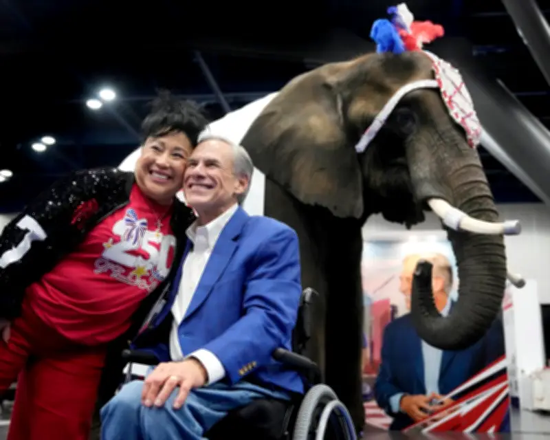 Elephant Urinates at Texas Republican Convention, Sparking Animal Welfare Outcry