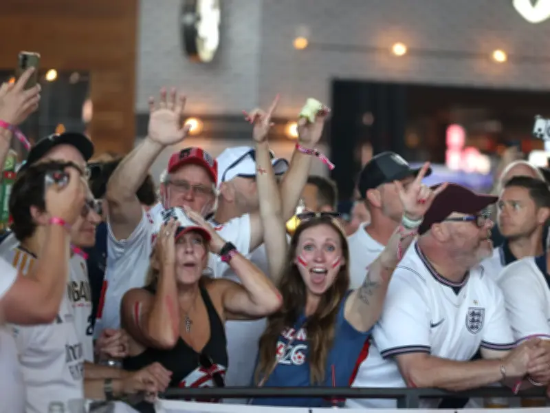 England Fans Experience Thrilling 4-2 Win Over Croatia in Dallas