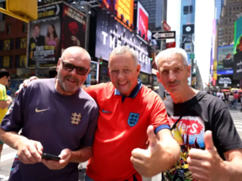 England Fans Flood New York City Ahead of World Cup Clash with Panama