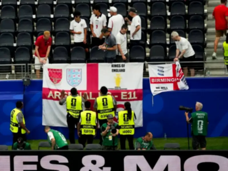 England Fans Forced to Remove St George's Cross Flags at World Cup
