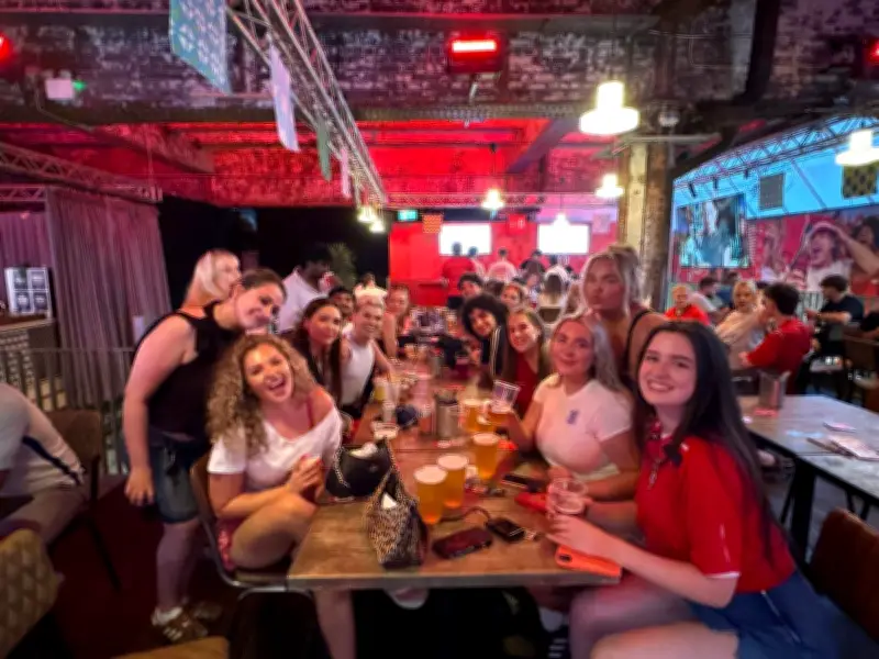 England fans soak up World Cup atmosphere at Freight Island with Wes Brown