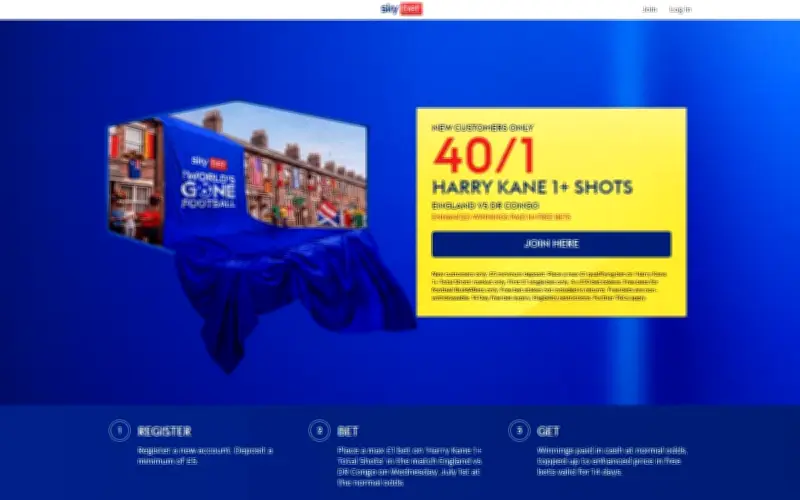 England vs DR Congo: Sky Bet Offers 40/1 on Kane Shot in World Cup
