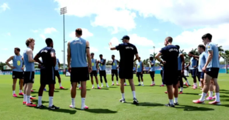 England World Cup Hotel Fortified with Anti-Terror Barriers and Armed Police