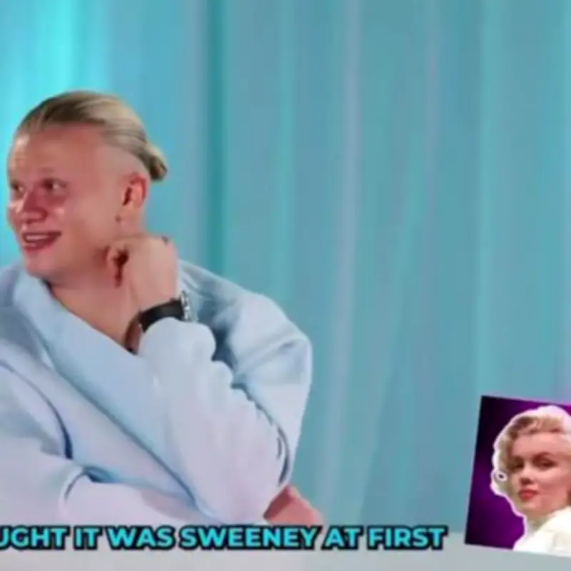 Erling Haaland Confuses Sydney Sweeney for Marilyn Monroe in KSI Video