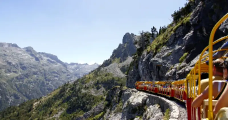 Europe's Highest Tourist Train: Breathtaking Cliffside Ride at 2,000m
